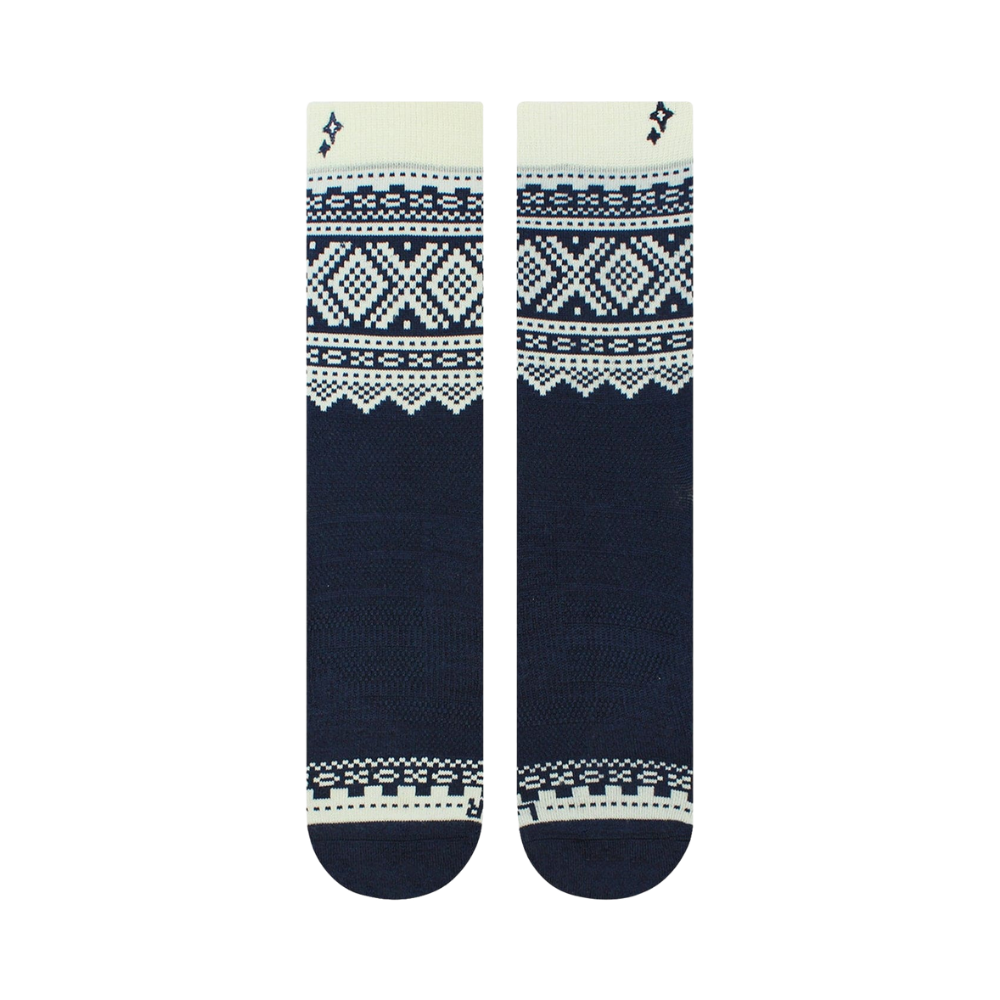 Marius Navy 75 Merino Wool Crew Socks