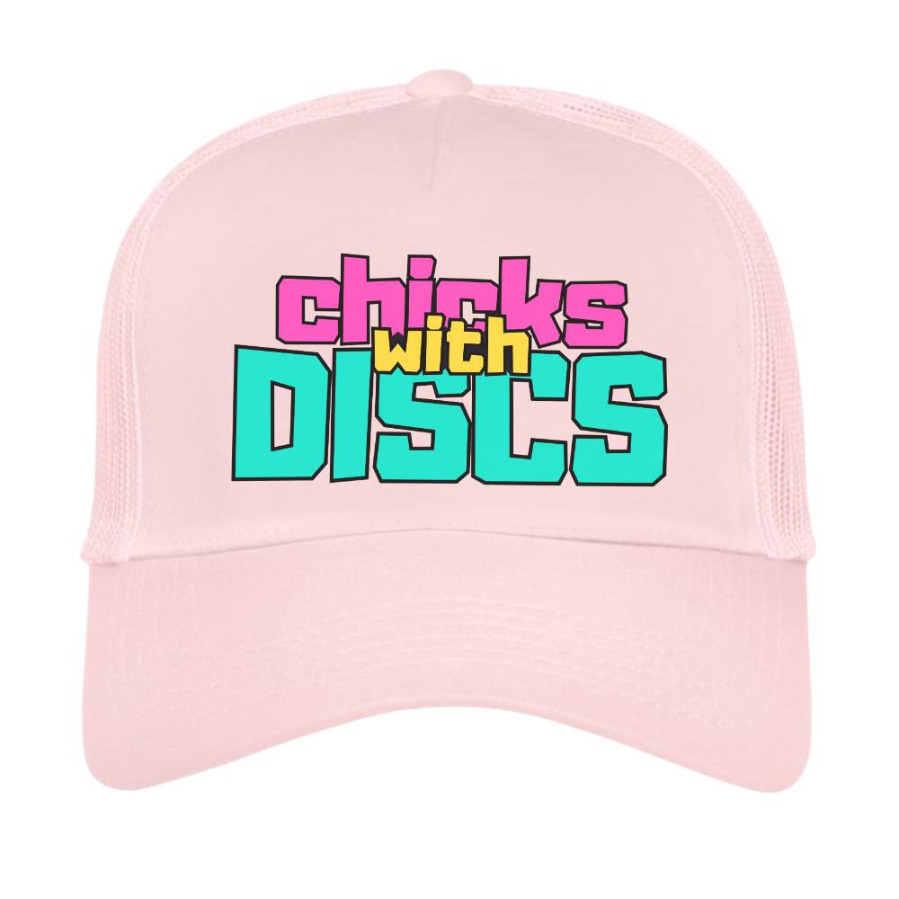 Chicks with Discs Trucker Caps