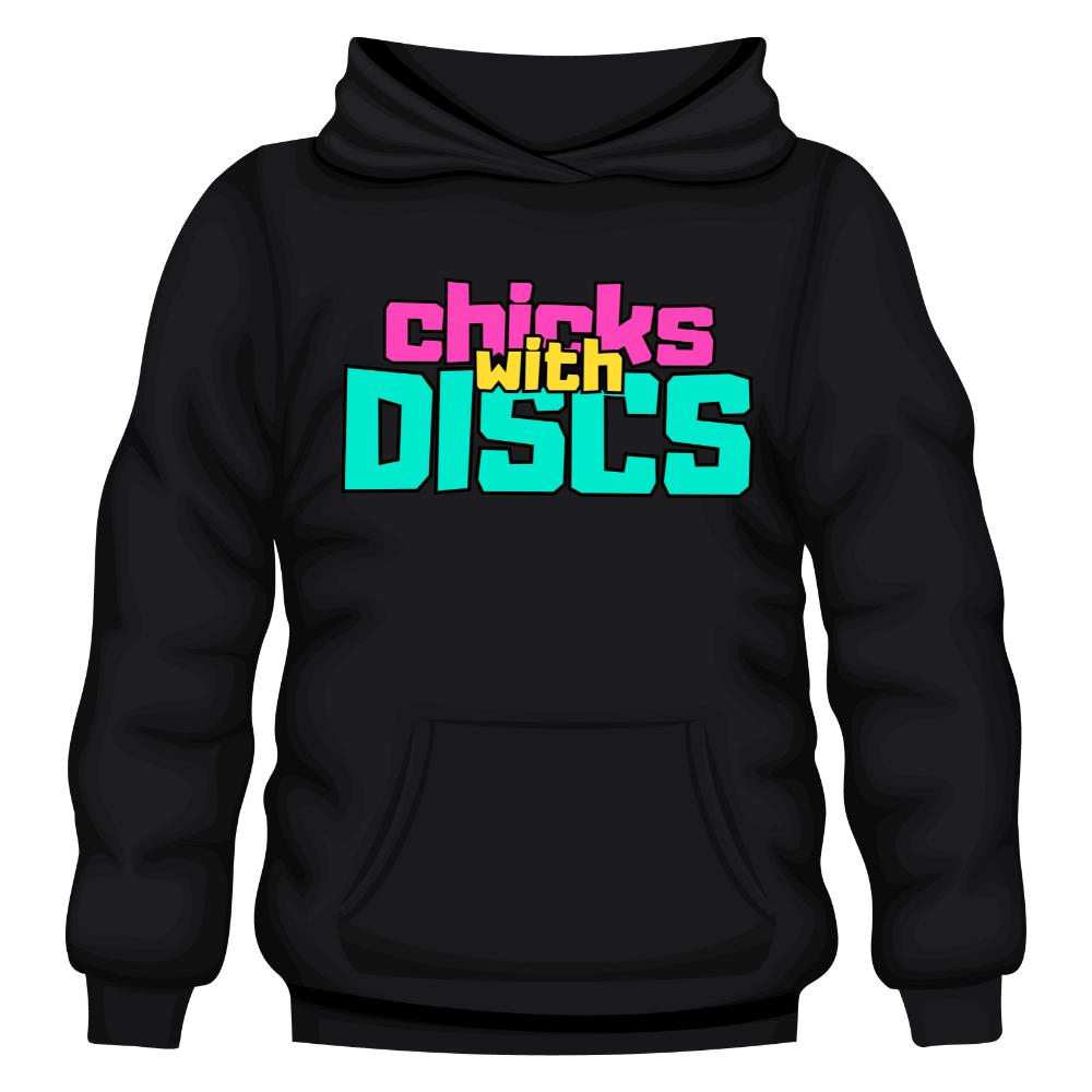 Chicks with Discs RIP IT OUT Hoodie UNISEX