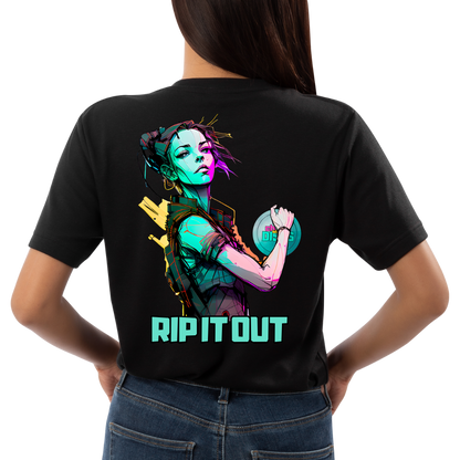 Chicks with Discs "RIP IT OUT" T-shirt UNISEX