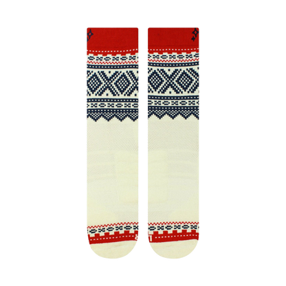 Marius White 75 Merino Wool Crew Socks