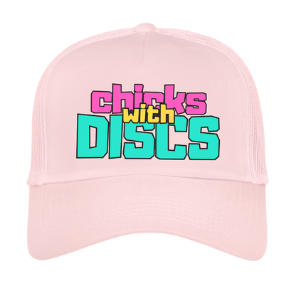 Chicks with Discs Trucker Caps